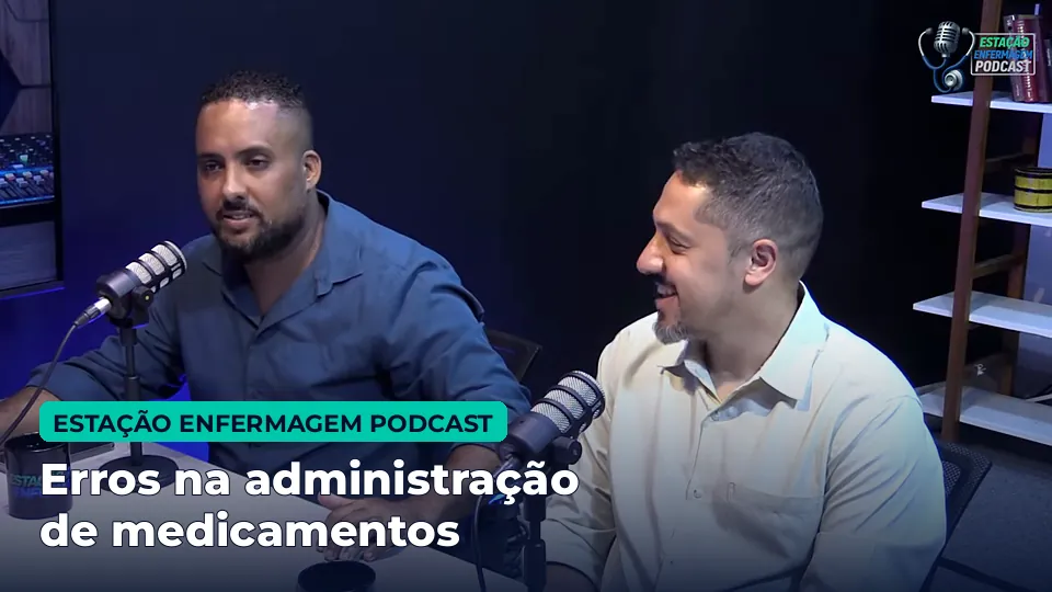 Cena do episódio do Estação Enfermagem Podcast